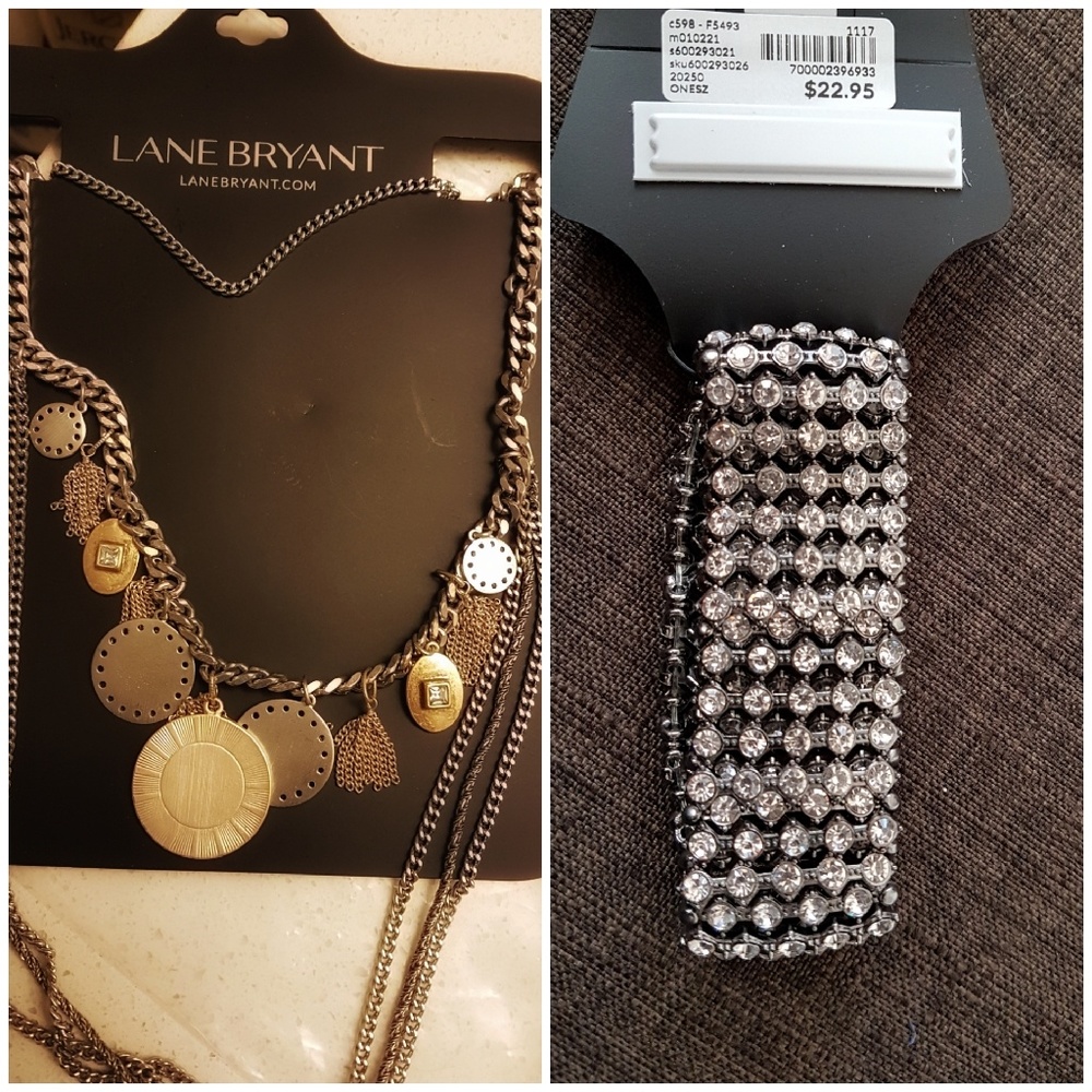 NWT Lane bryant Bracelete and Necklace Combo
